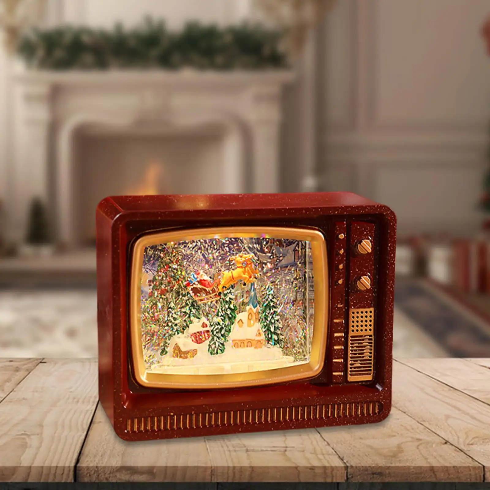 Christmas Music Box LED Night Light Romantic Atmosphere Gifts Versatile Xmas Decoration for Table Bar NightStand