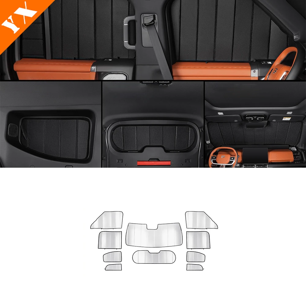 For Jetour G700 Accessories 2025 2026 Car Sunshade Thermal Insulation Non Transparent Sunshade Side Window Summer Sun Protection