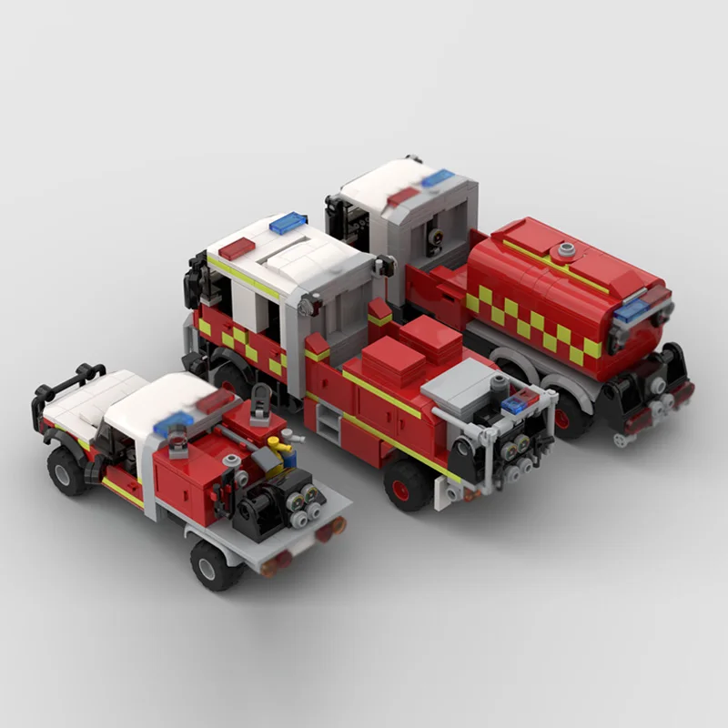 Geschwindigkeit Hypercar Modell MOC Bausteine Feuerwehrauto Bundle Paket Modulare Technologie Geschenke Urlaub Montieren Kinder Spielzeug Anzug