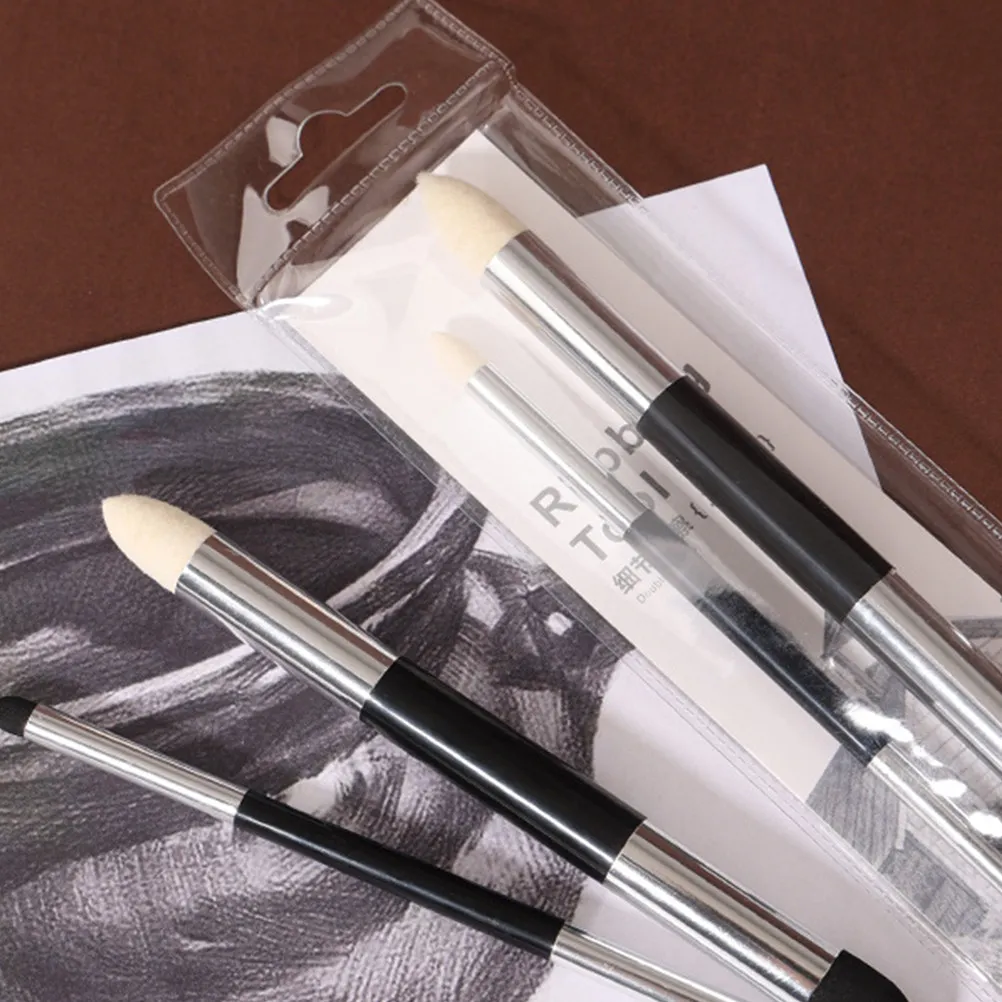 

Набор из 2 губок-кистей для растушевки и размазывания, с удобной ручкой, для акрила, масла, акварели, инструменты для творчества, для рисования и стирания эскизов