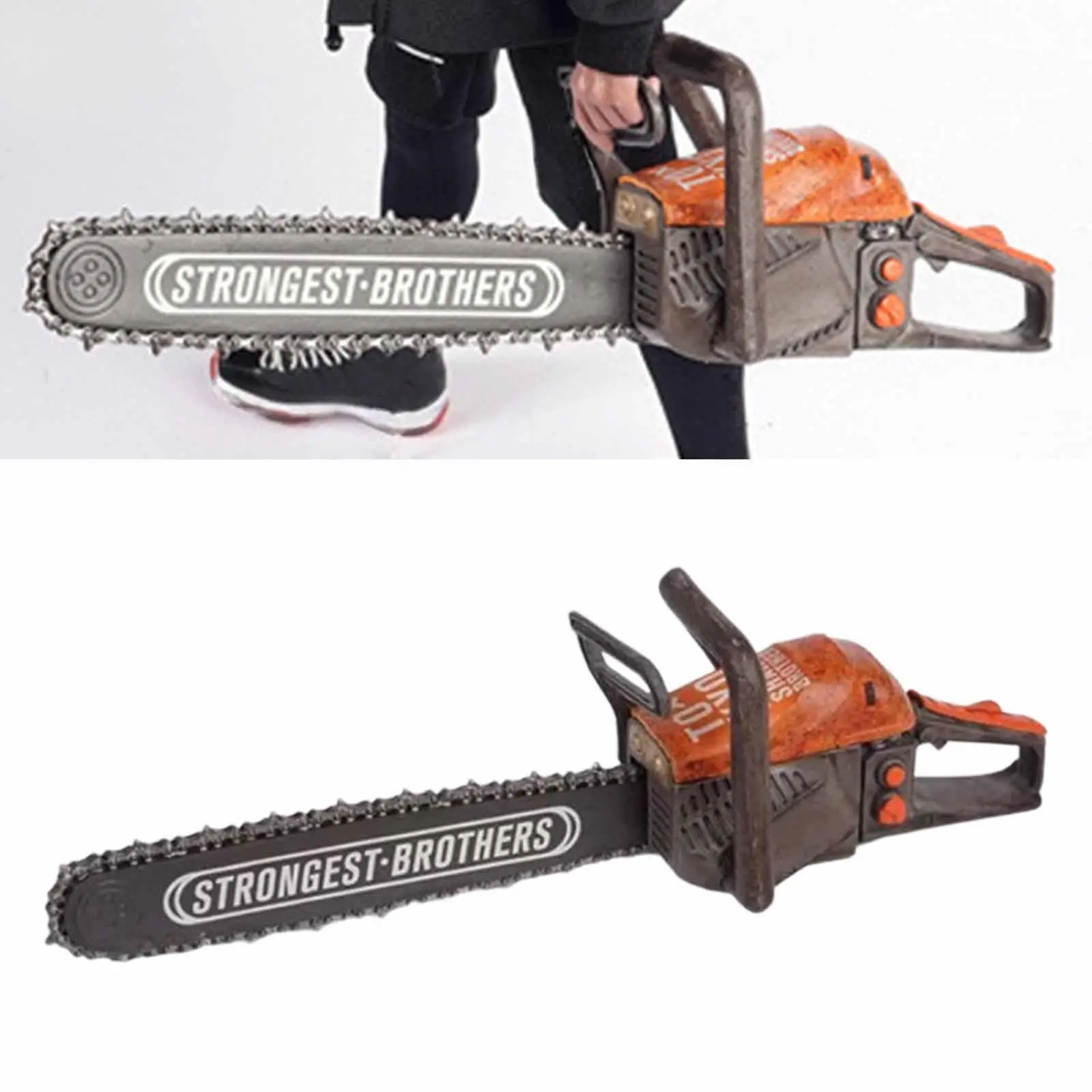 

1/6 Scale Chainsaw Model,Realistic Trendy Mini Photography Props,Sturdy Decoration,Tiny Accessories for 12" Action Figure Body