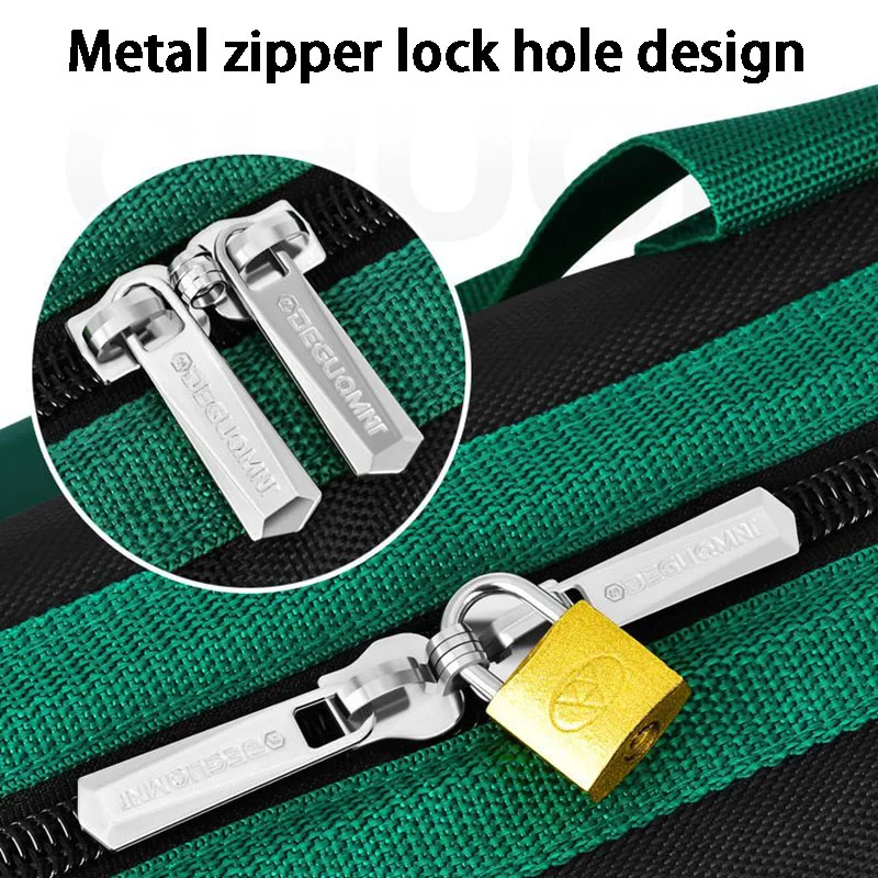 Large Capacity Tool Organizer Bag Multifunctional Electrician Tools Kit Portable Tool Storage Bags Woodworking Shoulder Bag