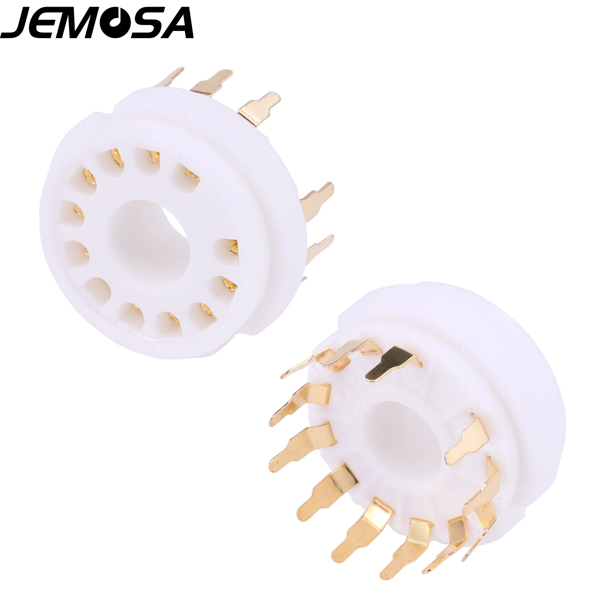 Tubo de cerâmica soquete 12 pinos de tubo de elétron soquete pcb montagem 9mn8 8ac9 50ca10 amplificador de tubo de vácuo do vintage de alta fidelidade áudio