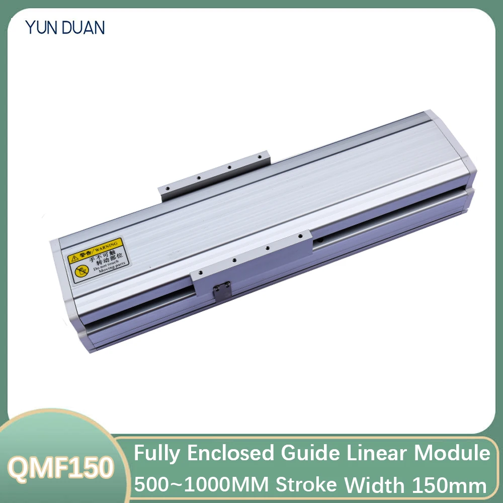 200KG Heavy Load Guide Linear Module 150mm Width Fully Enclosed 2005 Ballscrew Sliding Table Dust-proof Cover 500-1000MM Stroke