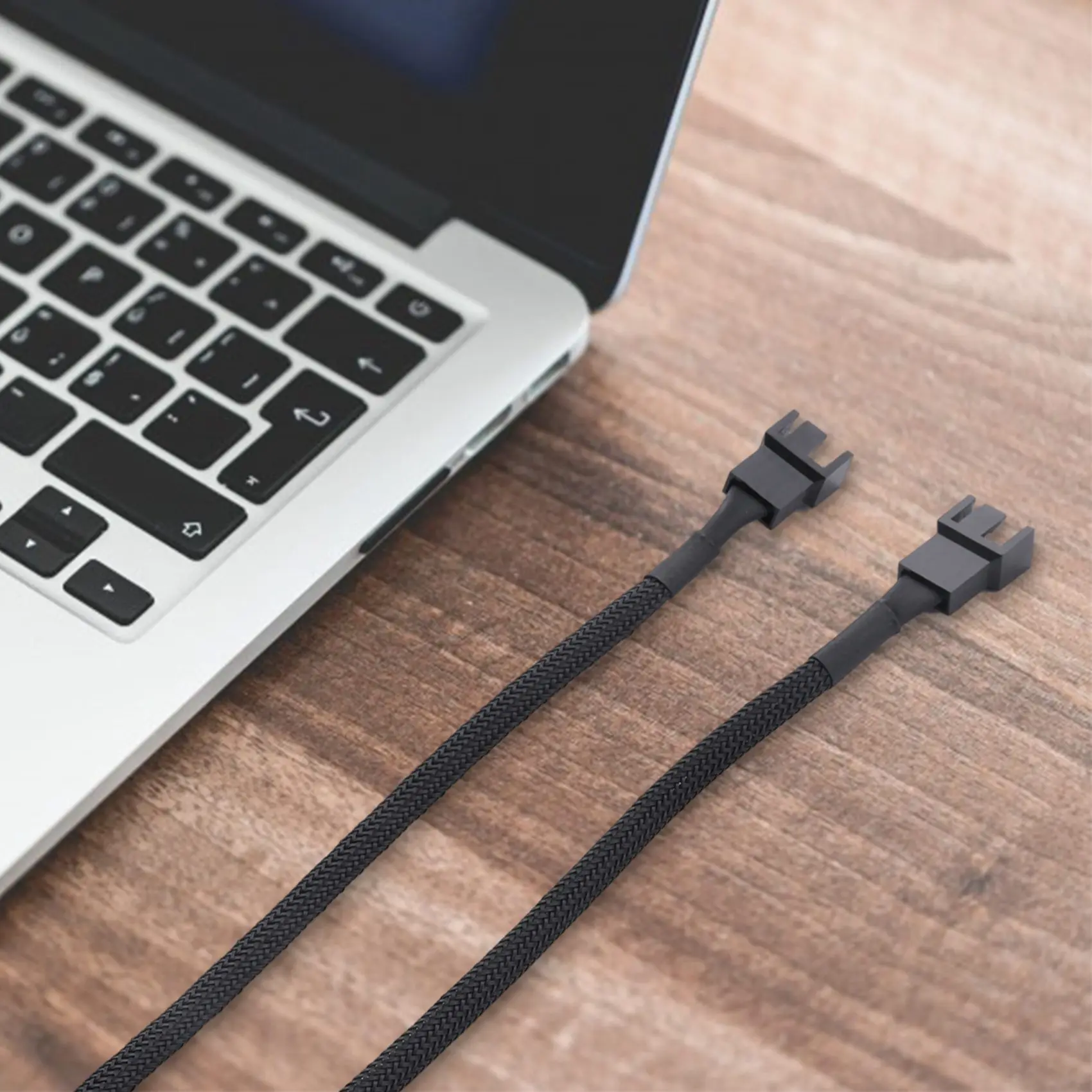 10PCS 4 Pin PWM Fan Extension Power Cable Connector Case Male to Female Extending Cables Compatible with 4 Pin/3 Pin Fan