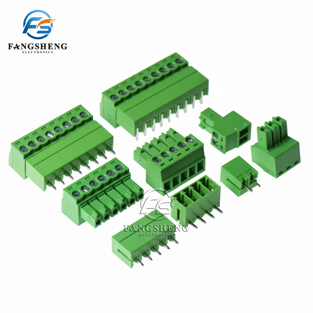 5Pcs/sets 15EDG 3.81MM 3.5MM KF2EDG PCB Screw Terminal Block Connector PLUG PIN HEADER SOCKET 2/3/4/5/6/7/8P 2EDG 3.81MM 3.5MM