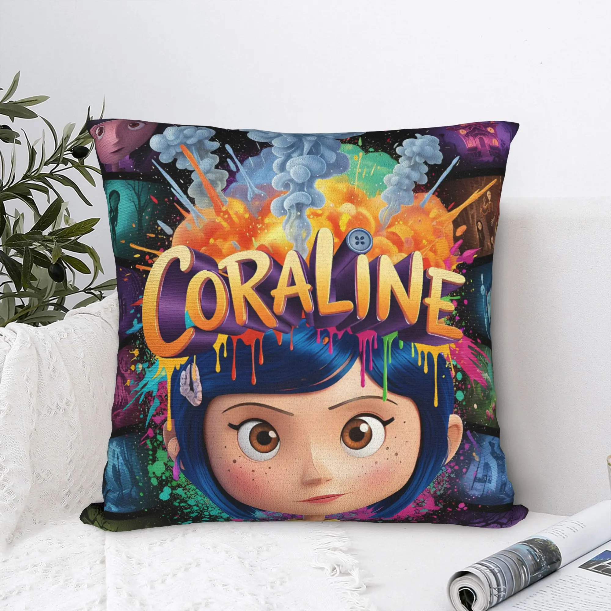 كورالينز وسادة غطاء الرعب الكرتون الجدة كيس وسادة لمكتب سيارة ديكور المنزل ساحة سادات فكرة هدية #1