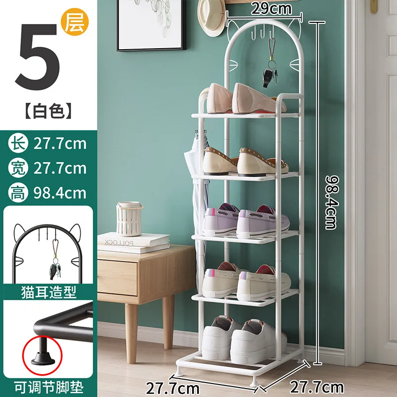 PR2  Simple shoe cabinet for home door dustproof storage artifact dormitory indoor rental house multi-layer space-saving shoe