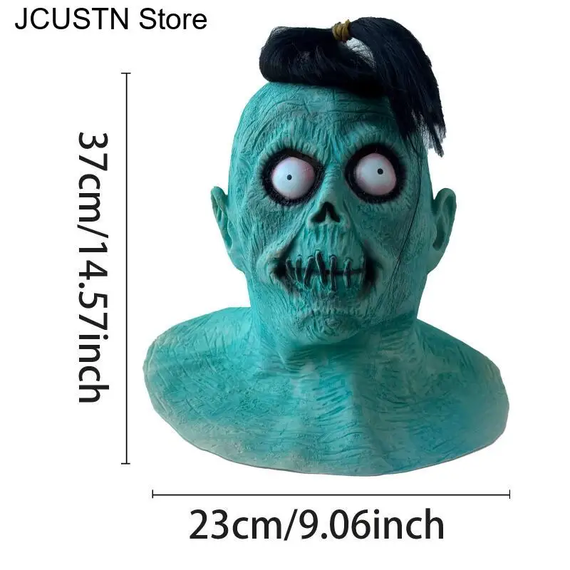 Masque de Cosplay d'horreur d'halloween pour femmes et hommes, masque de crâne de Zombie sanglant pour adultes, masque en Latex, accessoires de Costume de fête parodie