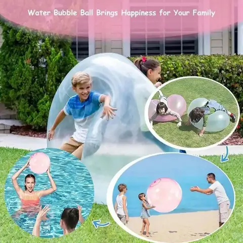 1pc-Fun Water Balloons Inflatable Wubble Bubble Ball Balloon Giant Beach Ball Balloons Toys Adult Garden Outdoor Pool Kids Toys