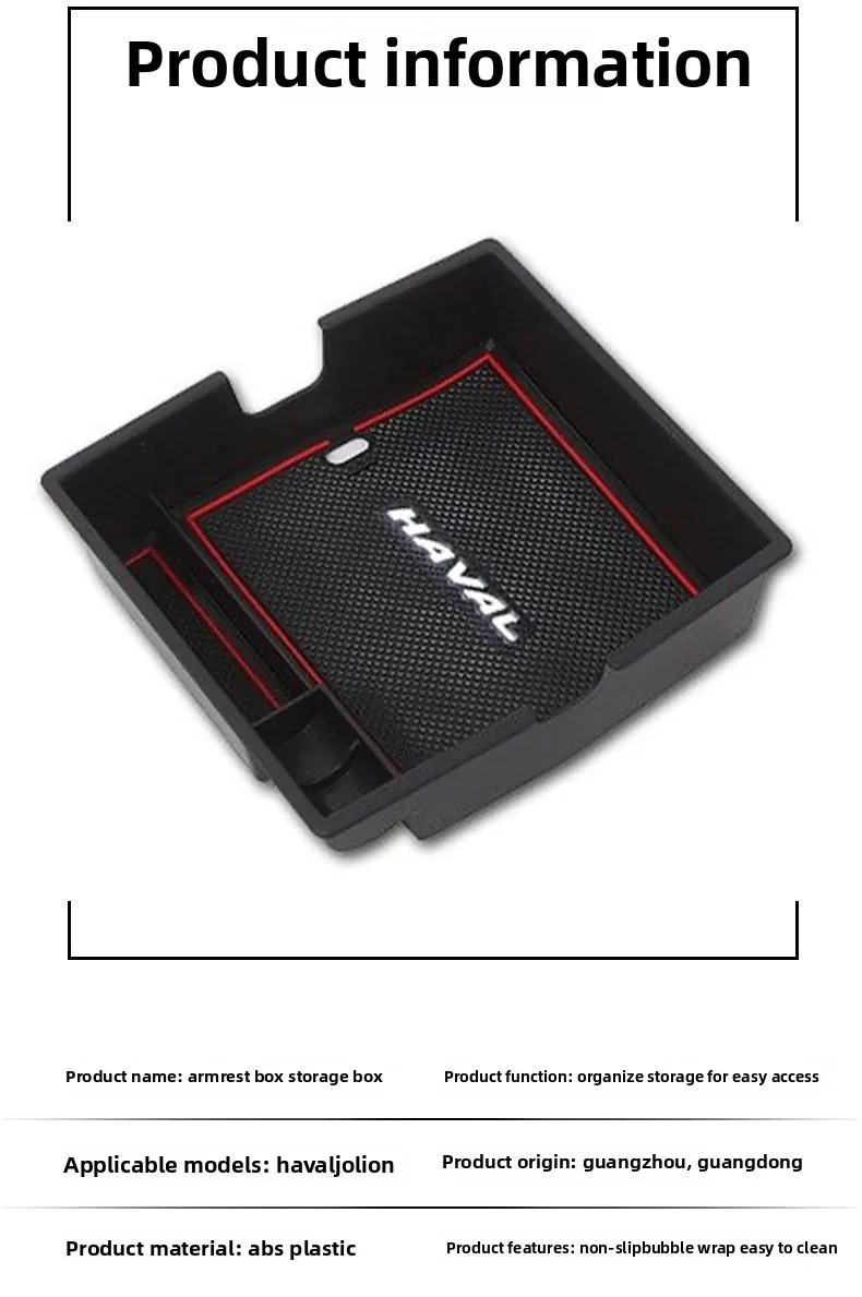 Auto Center Konsole Organizer Fall Interior Styling Zubehör Armlehne Versteckte Halter Lagerung Box Für Haval Jolion 2021 2022 2023 – Detail 7