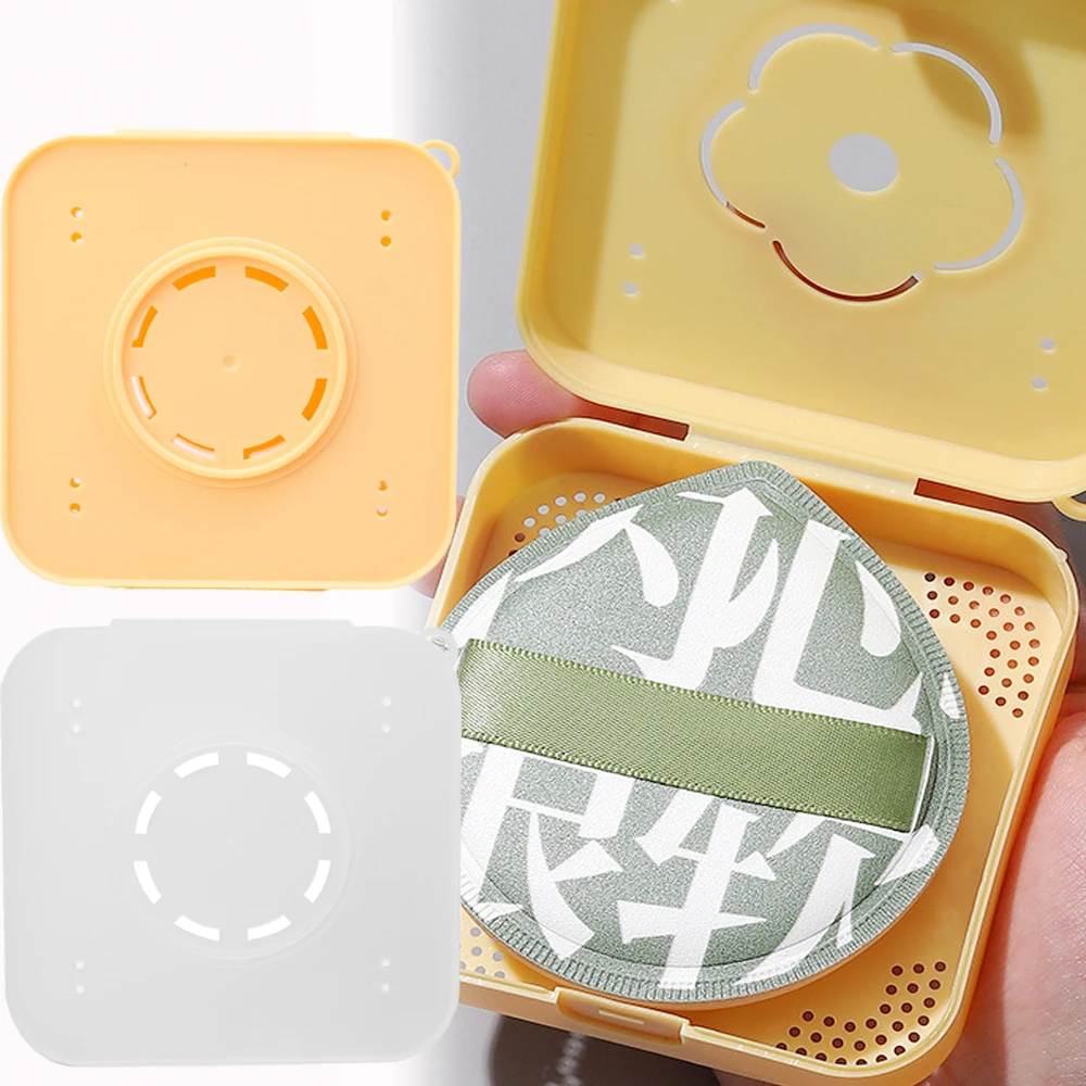 Breathable Powder Puff Storage Empty Box Moisture-proof Enlarged And Thickened Air Cushion Puff Storage Square Box Makeup Case