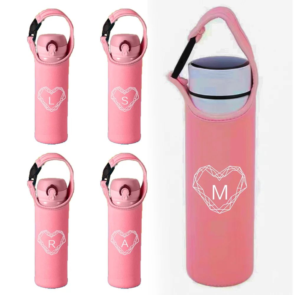 Holder Bag Water Cup Cover Bottom Protective Covers Scratch Glass Insulation and Universal Anti Slip Anti Scald Series Printed