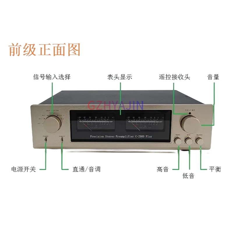 Reference Accuphase C-2860 Plus Fully Balanced Pre amplifier HiFi High Temperature Pre amplifier