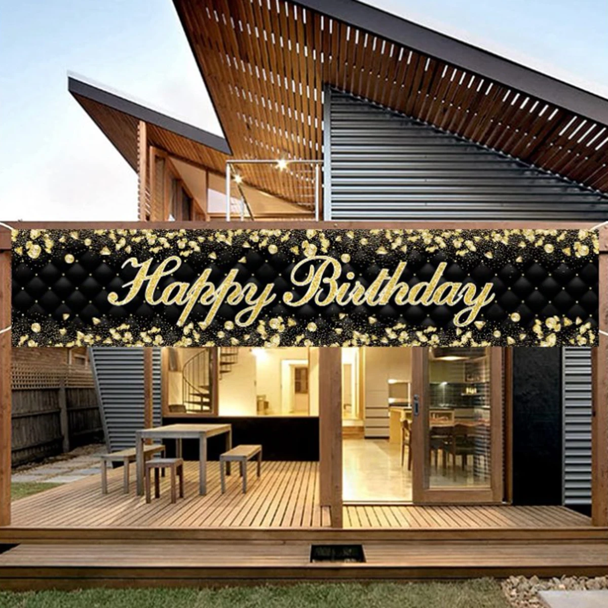 Pancarta de feliz cumpleaños para niños y niñas, decoración de fiesta de cumpleaños, banderines, guirnalda, aniversario