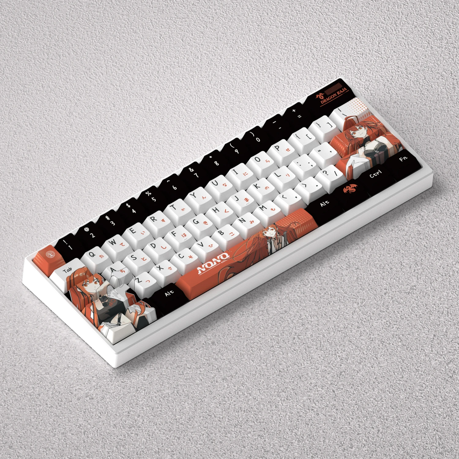 Anime Keycaps Dragon Raja Nono 73/98 Keys PBT Dye Sublimation Cherry Backlight for Mechanical Keyboard Mad 60he 68he Game PC