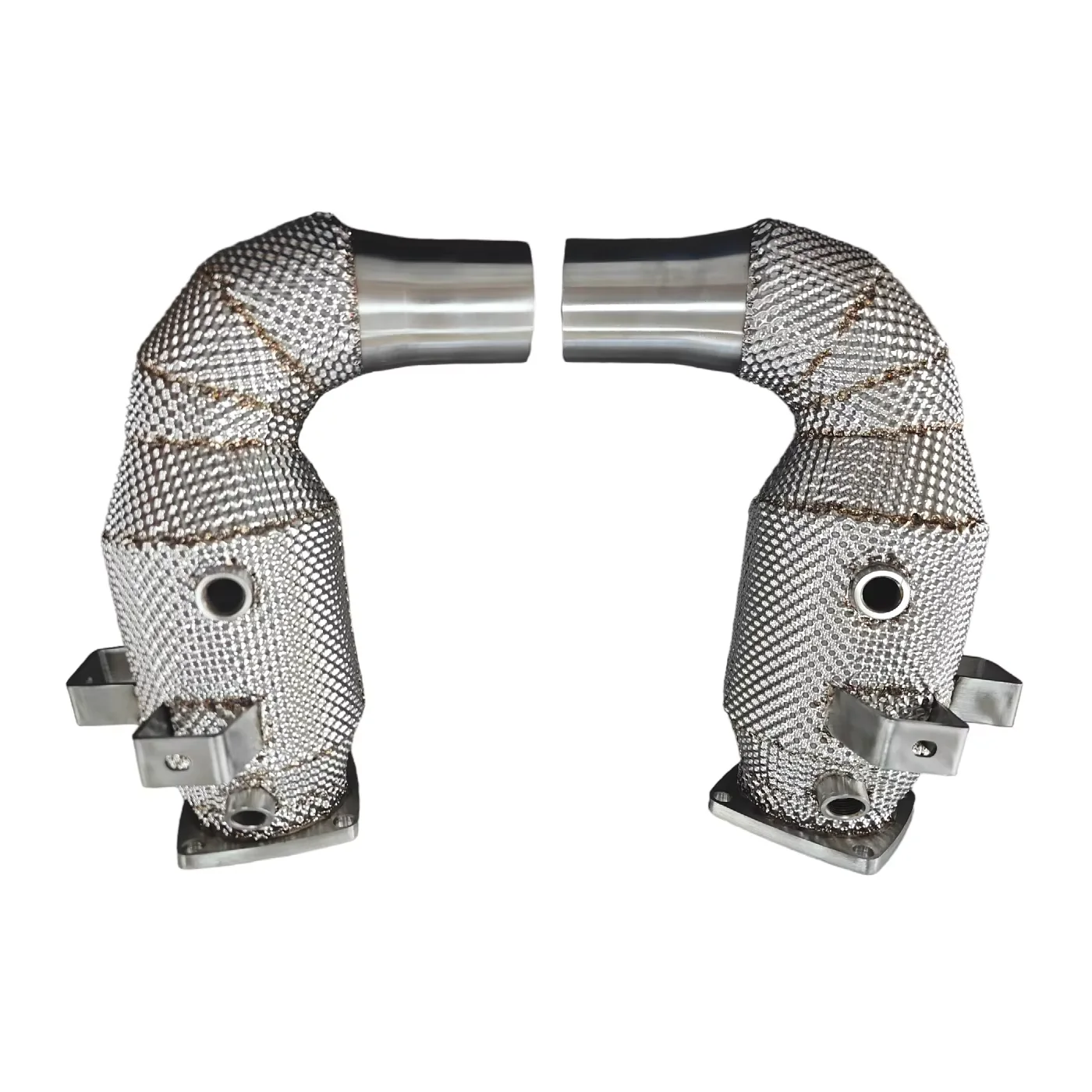 AKS Heatshield Racing Downpipe For Porsche 991.2 Downpipe