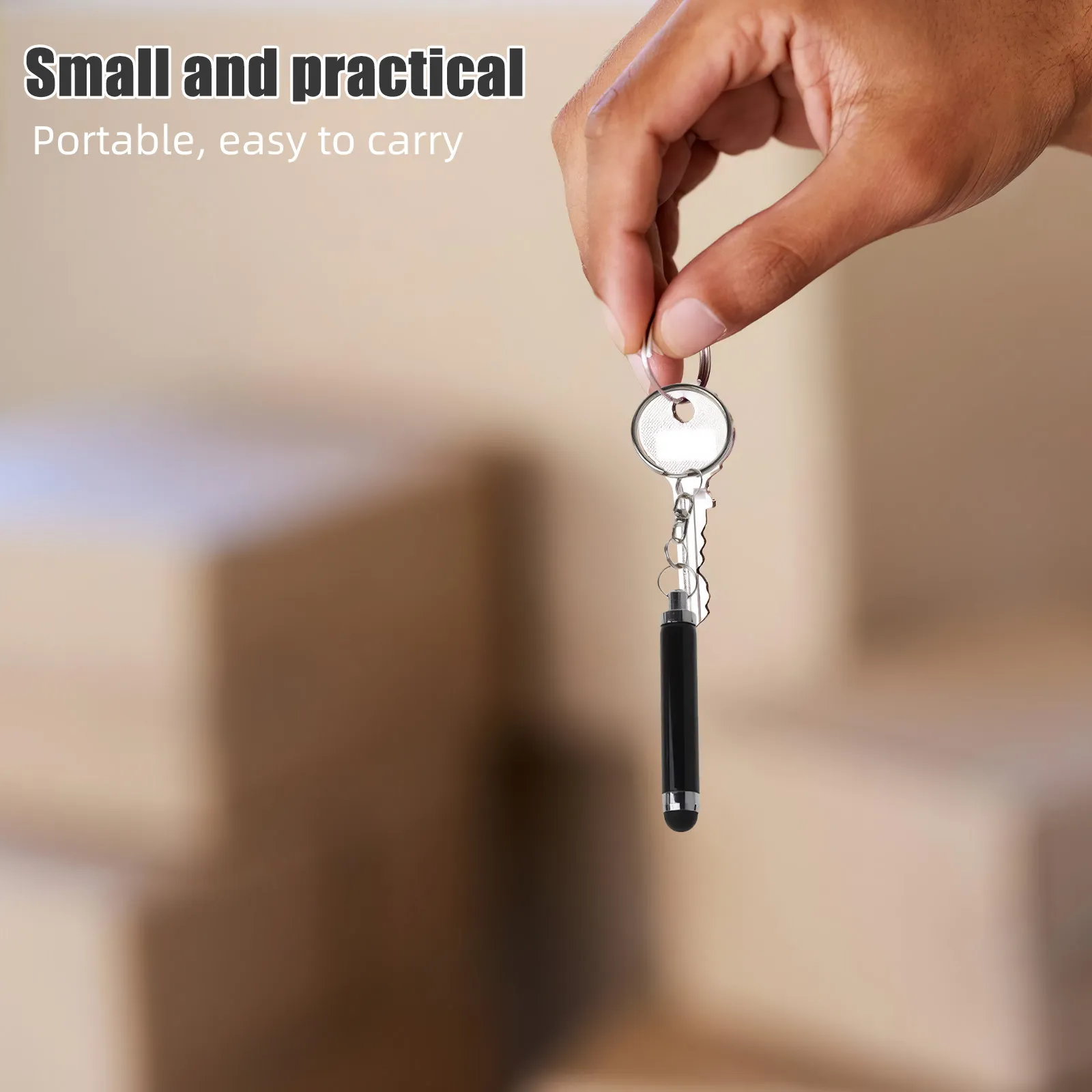 

Набор из 5 портативных емкостных стилусов-брелоков для сенсорных экранов телефонов и планшетов