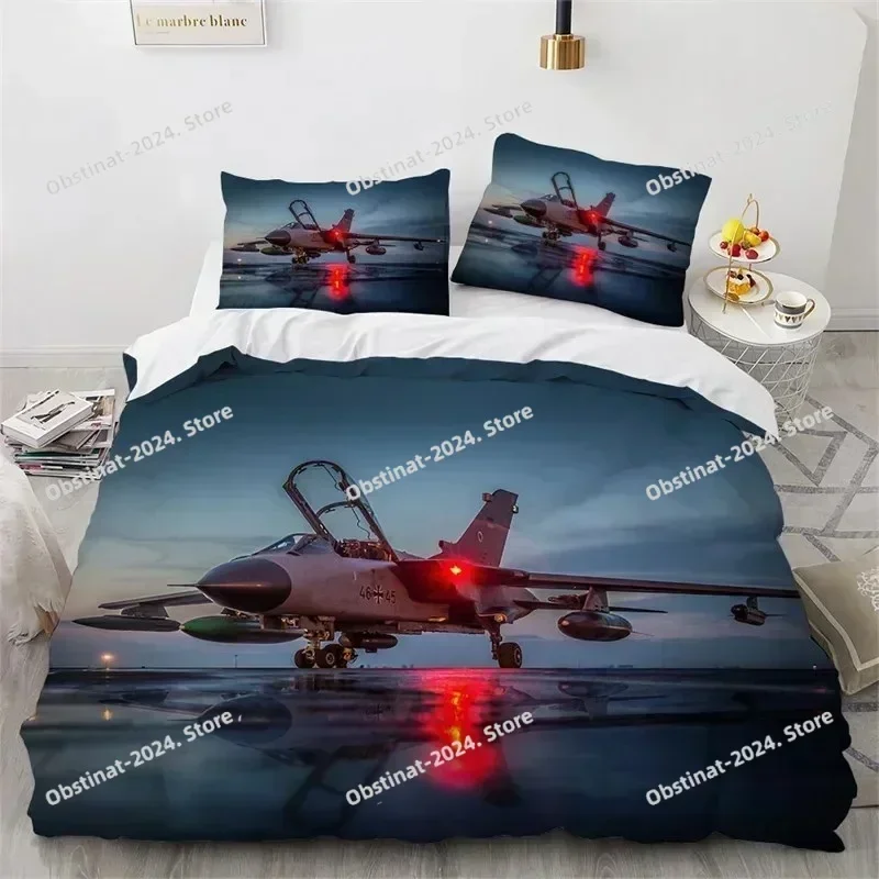 Airplane Duvet Cover King Queen Microfiber Flying Plane Bedding Set Aircraft Sky Print Comforter Cover Kids Boys Girls Bedroom