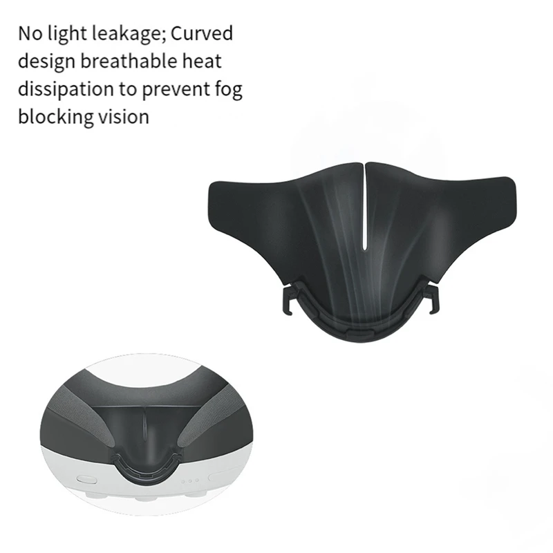 Untuk Meta Quest 3 bantalan hidung silikon Headset VR penutup hidung pengganti dapat dicuci untuk Meta Quest 3 Aksesori VR