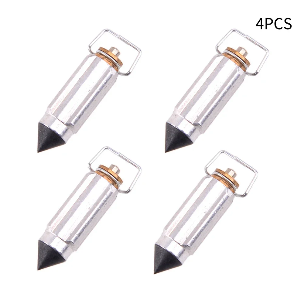4PCS Carburetor Float Valve Needle Set Fit For Ymh For Suzuki Motorcycle Carburetor Carbon Float Needle Valve Carb Parts