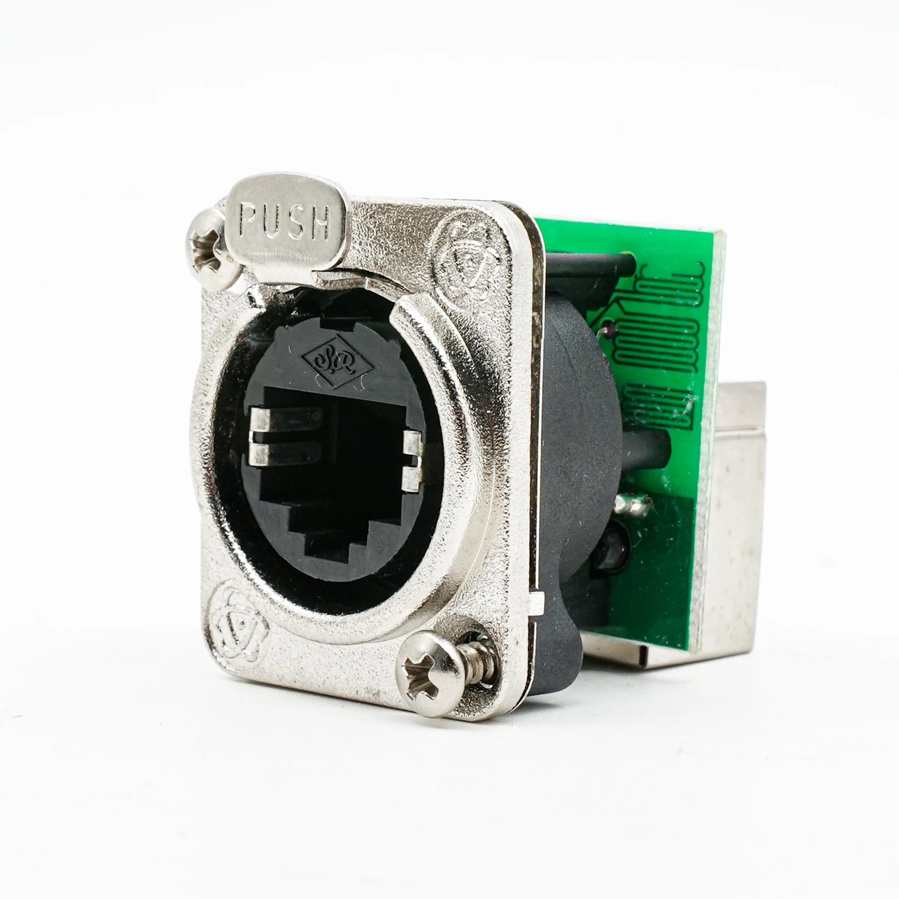 SREXACT RJ45 jack, right angle, 90 degree, CAT5E network signal coupler jack, feed-through jack