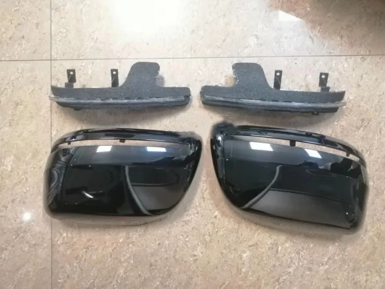 2pcs Side Mirror Cover Fit For Landcruiser 2016 2017 2018 2019 2020 2021 LC200 Led Turn Signal Lights Light Suv Car Parts