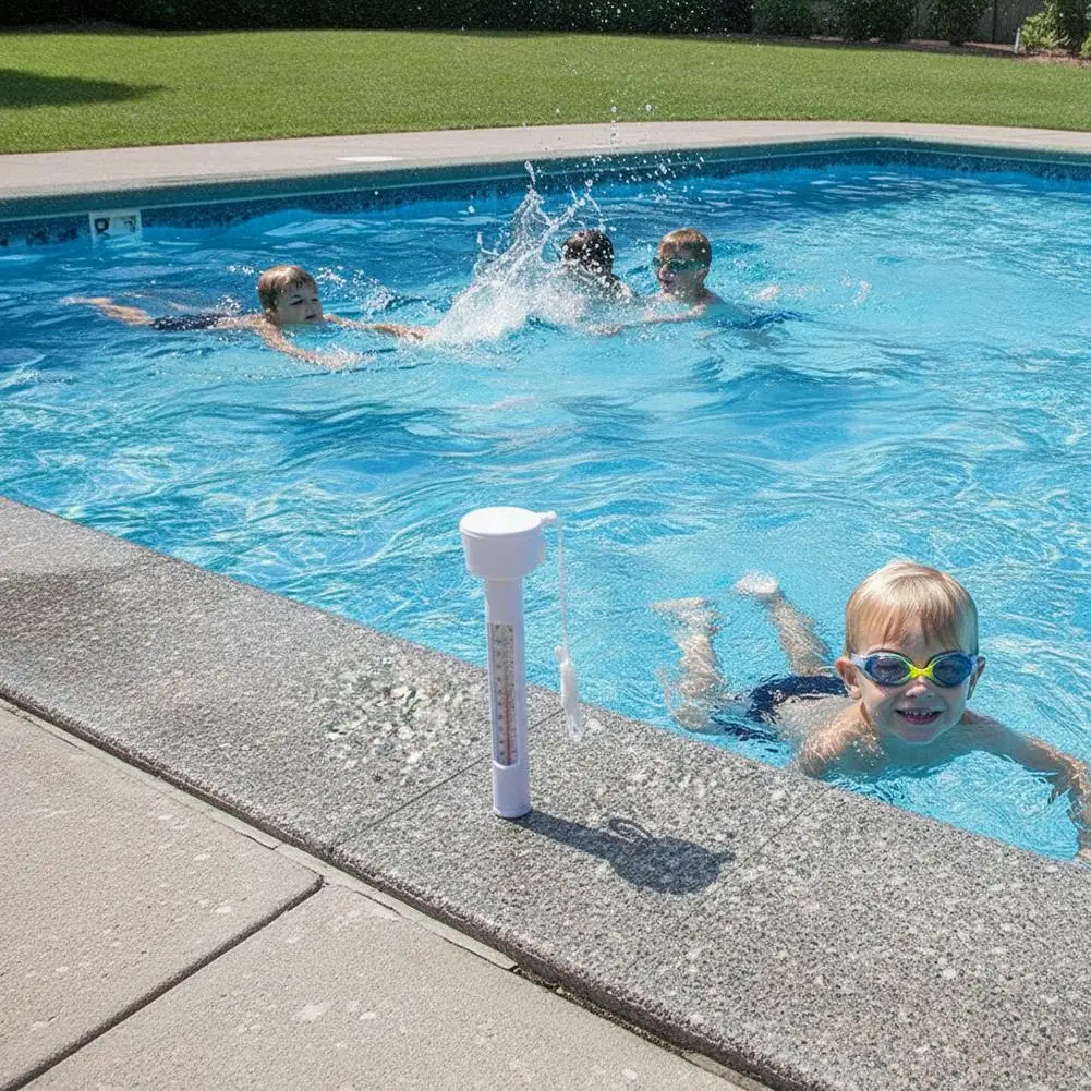 1/2 Stück Wasserdichter Schwimmender Pool-Thermometer, Temperaturmessgerät für Außen- und Innen-Schwimmbäder, Spas und Whirlpools – Detail 8