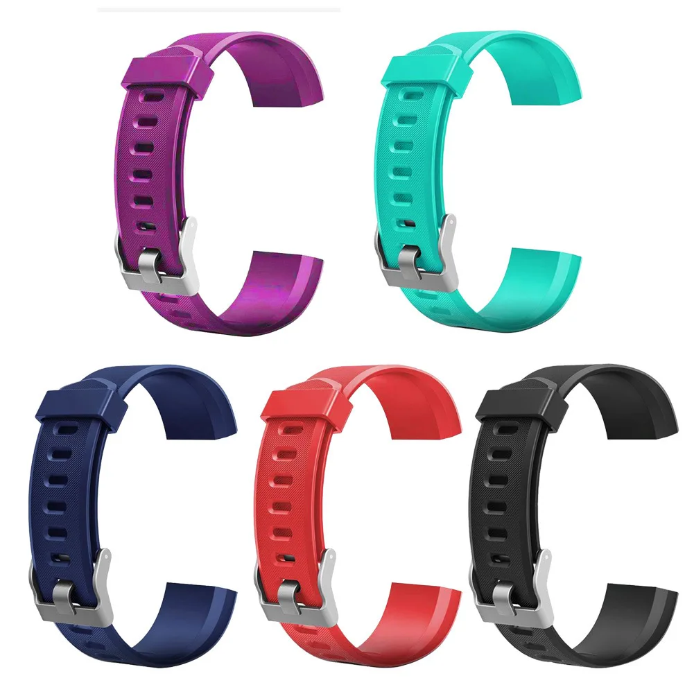 Silicone Watch Sports Band Straps for 115 Plus Smart Watch - 5 Color Sports Strap Wrist Replacement Wristband  (1pc/5pcs)