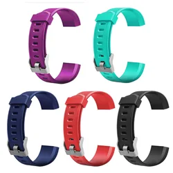 Cinturini per cinturini sportivi per orologi in Silicone per Smart Watch 115 Plus-cinturino di ricambio per cinturino sportivo a 5 colori (1 pz/5 pz)