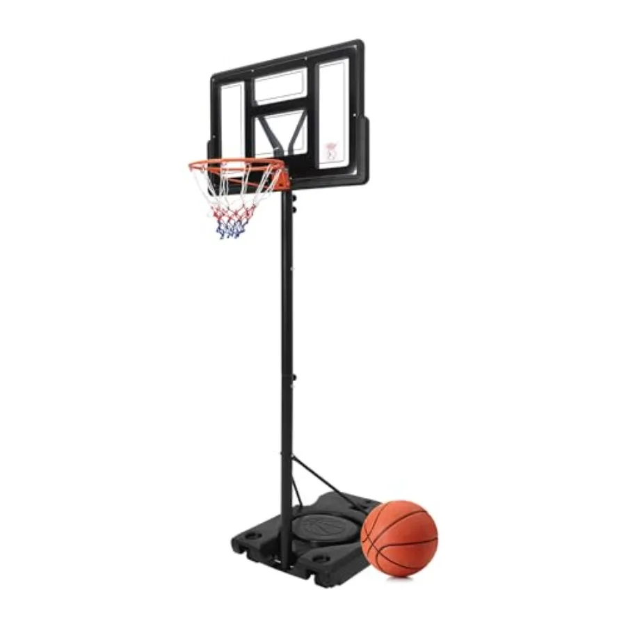 

Adjustable Outdoor Basketball Hoop for Adult Use in Backyard or Driveway Portable Basketball Goal System with Height Range 410F