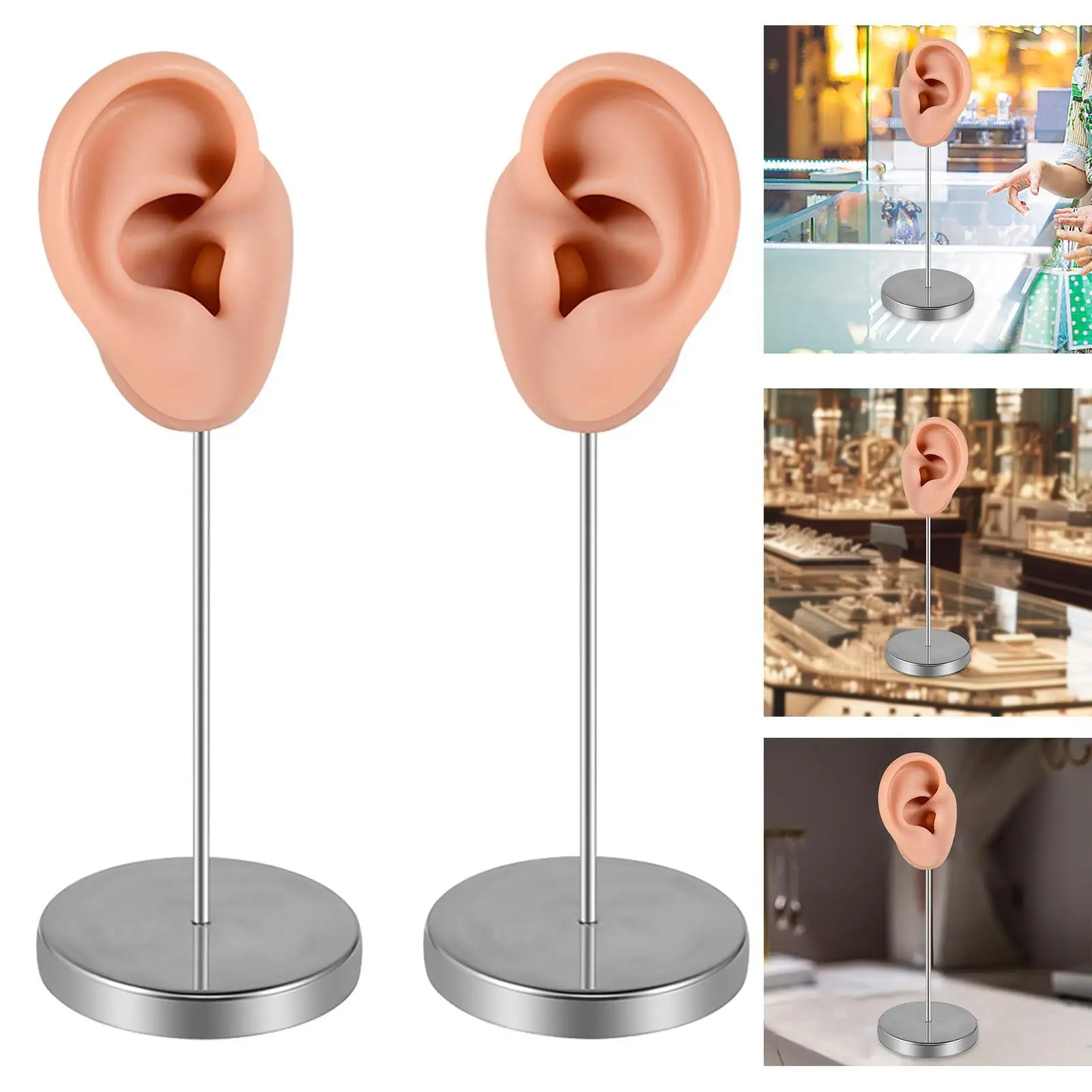 

Силиконовая модель ушей, манекен, ушная опора, комод, держатель для ушей, многоразовые украшения