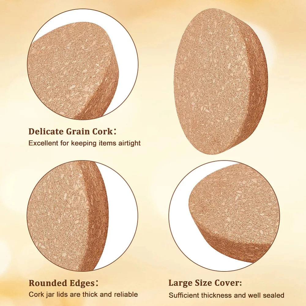 Large Cork Stoppers 5.1~5.9 Inch Cork Bottle Stoppers Tapered Corks Plugs Corks Canning Jar Lids Tapered Plugs Wooden