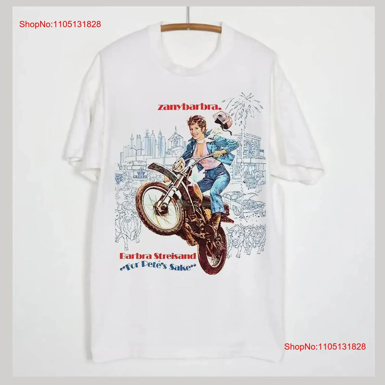 Barbra Streisand For Pete s Sake camiseta todas las tallas vintage lavado suave elegante transpirable Unisex Casual Top para uso diario