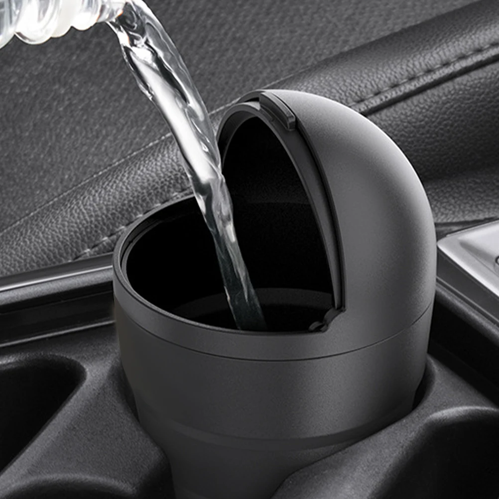 

2Pcs Car Trash Can Compact Mini Garbage Can for Car Cup Holder Heavy Duty Plastic Trash Bin for Vehicle Home Office Use