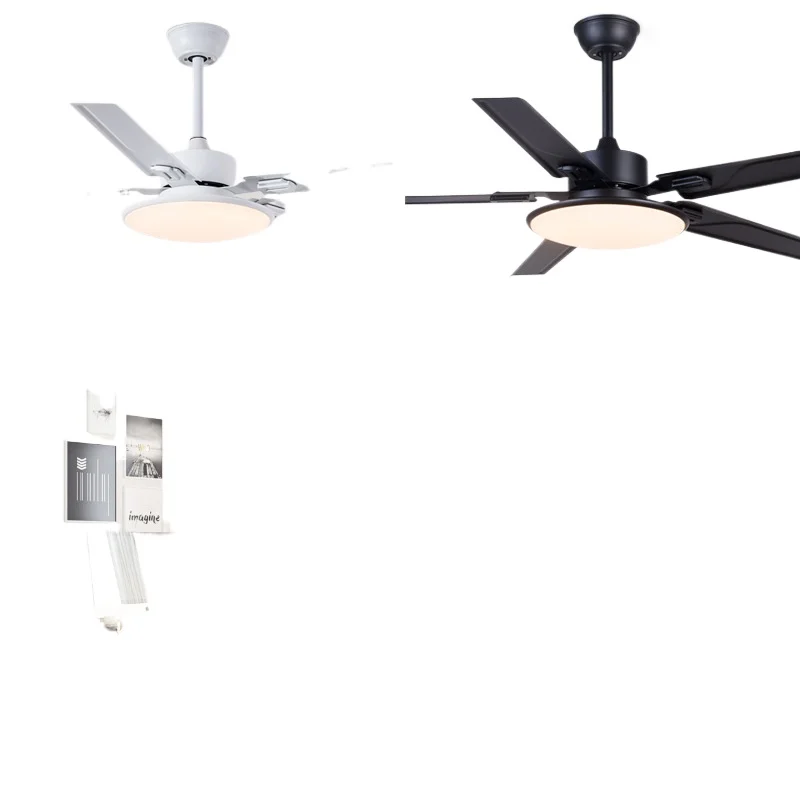 

Ceiling fan, iron leaf restaurant fan light, modern chandelier with electric fan European style