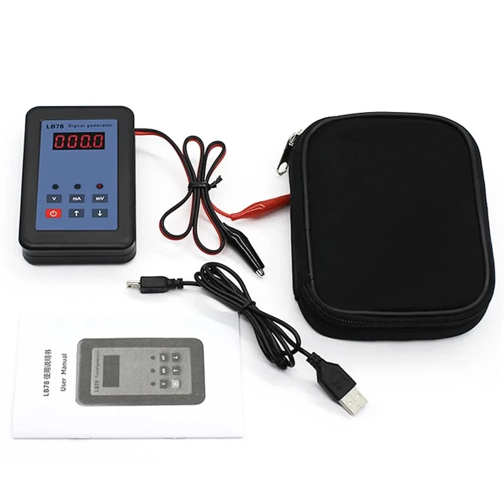 Portable LB78 Signal Generator for Industrial Calibration 4-20mA 0-10V mV Output ABS Metal Housing 108x66x20mm
