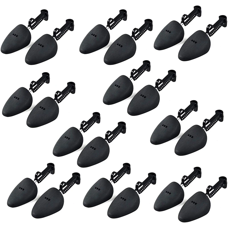 

RISE-10 Pair Durable Form Plastic Shoe Tree Practical Boot Shoe Stretcher Black