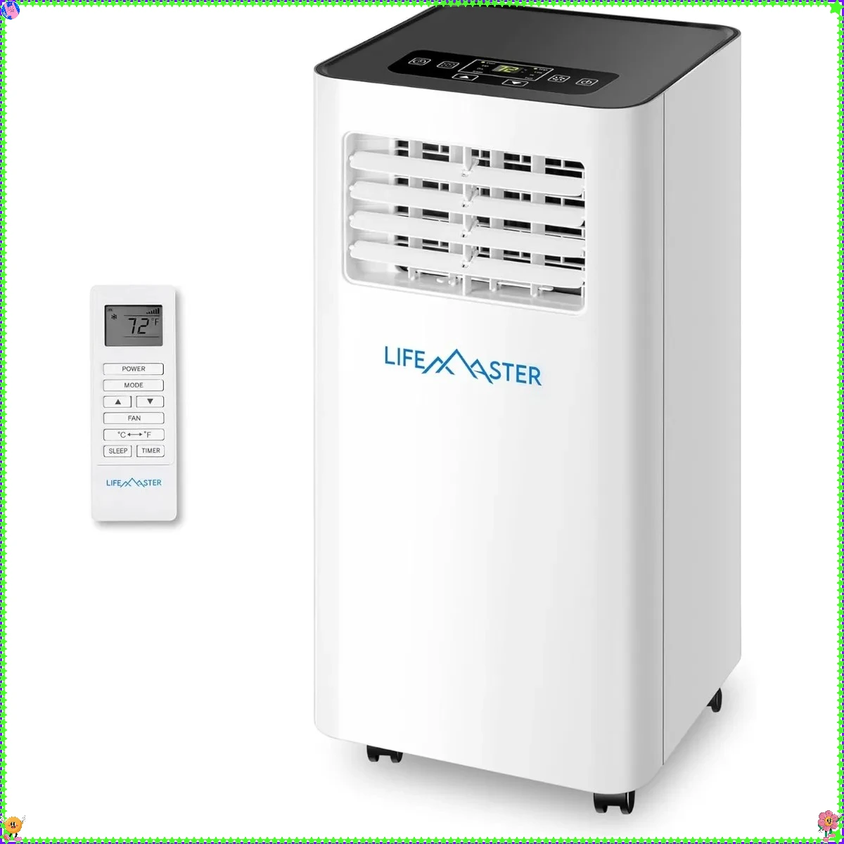 ポータブルエアコン 8000 BTU、3-in-1 エアコンユニット、リモコンとキット付き、最大350平方フィートの部屋/寝室/オフィス用、冷却ファンと除湿機