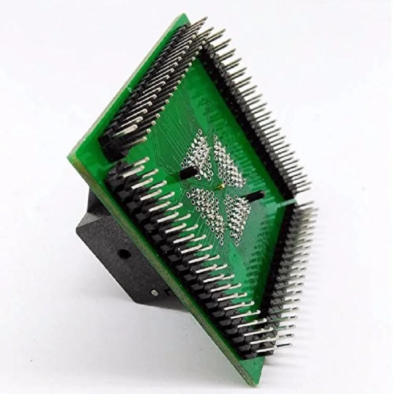 QFN programmer socket IC Test Socket IC550-0644-006-G Pitch 0.5mm Chip Size 9*9 Flash Adapter Clamshell QFN64 MLF64