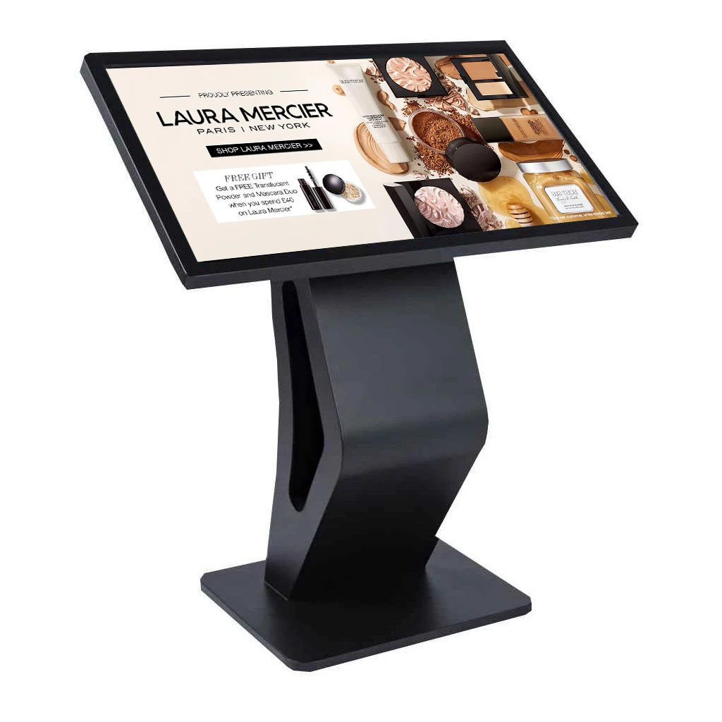 

55 Inch Touch Stand LCD Display Self Service Information Screen Advertising Shopping Guide Kiosk Wifi Horizontal Digital Signage
