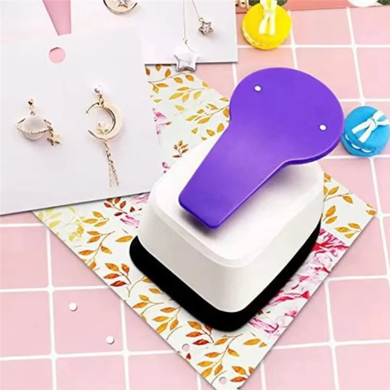 

ABAE-Earring Card Punch Hole Puncher DIY Earring Hole Puncher Scrapbooking Paper Punch Earring Card Hole