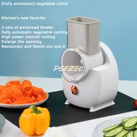 Portable Drum Electric Multifunctional Vegetable Cutter for Household Kitchens Potato and Vegetable Cutting Strip Machine