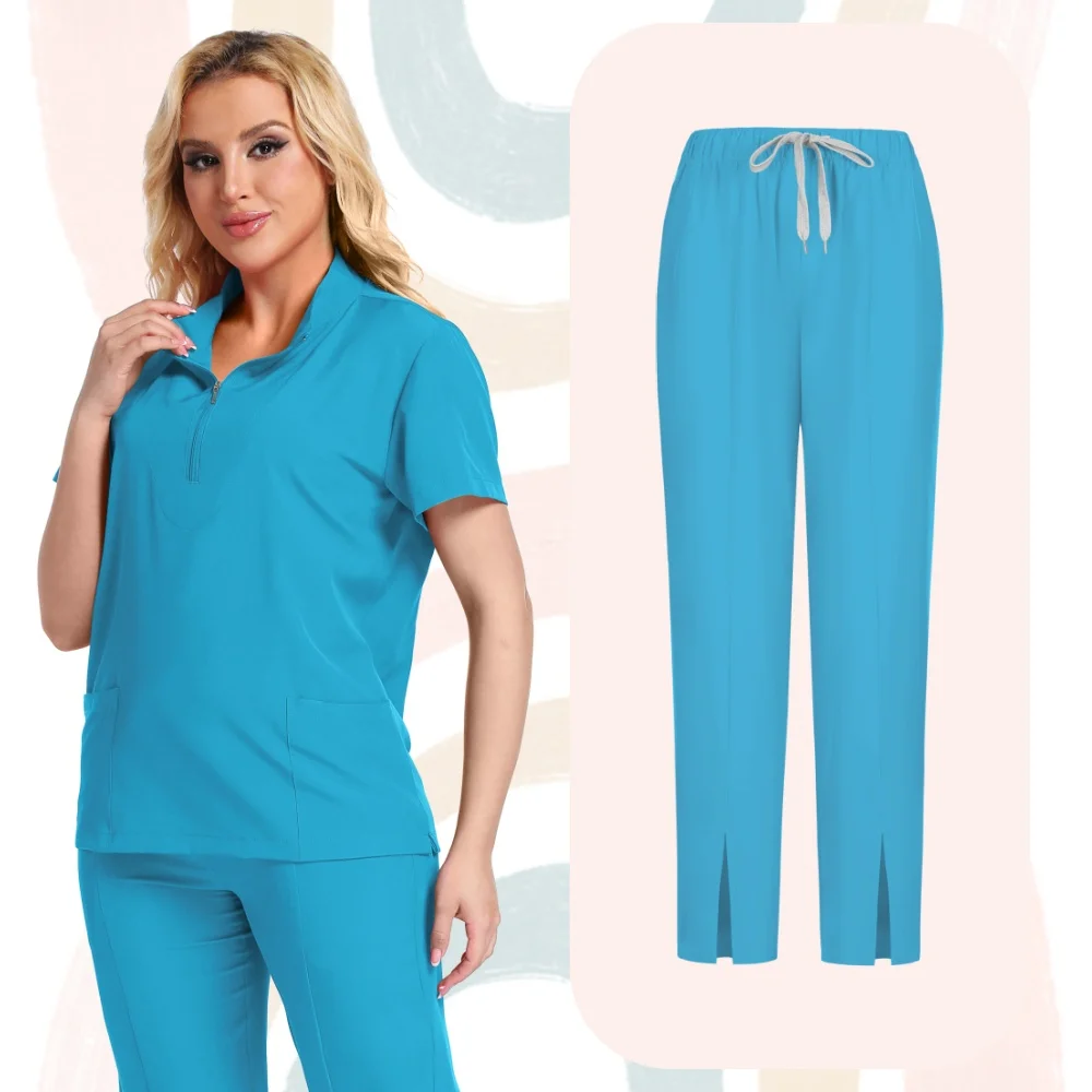 Uniforme chirurgical léger pour femmes et hommes, ensemble médical d'infirmière, vêtements de travail cliniques pour la course, doux et respirant, nouvelle collection