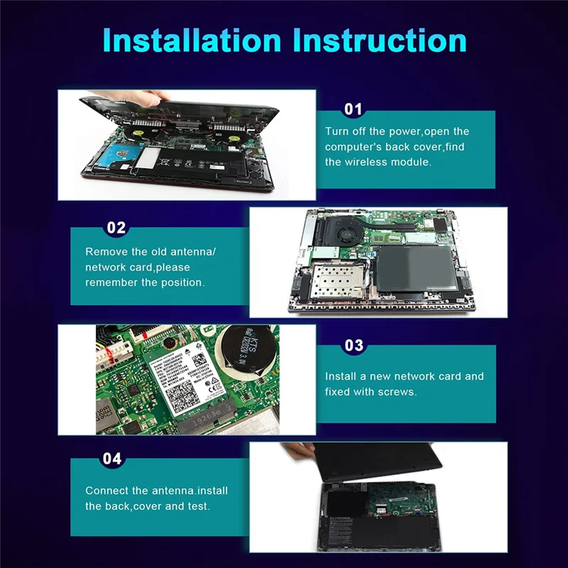 بطاقة WiFi AX201NGW مع هوائي 2.4 جيجا هرتز + 5 جيجا هرتز WiFi 6 3000 ميجابت في الثانية M.2 CNVio2 بلوتوث 5.1 بطاقة شبكة WiFi لـ Win10