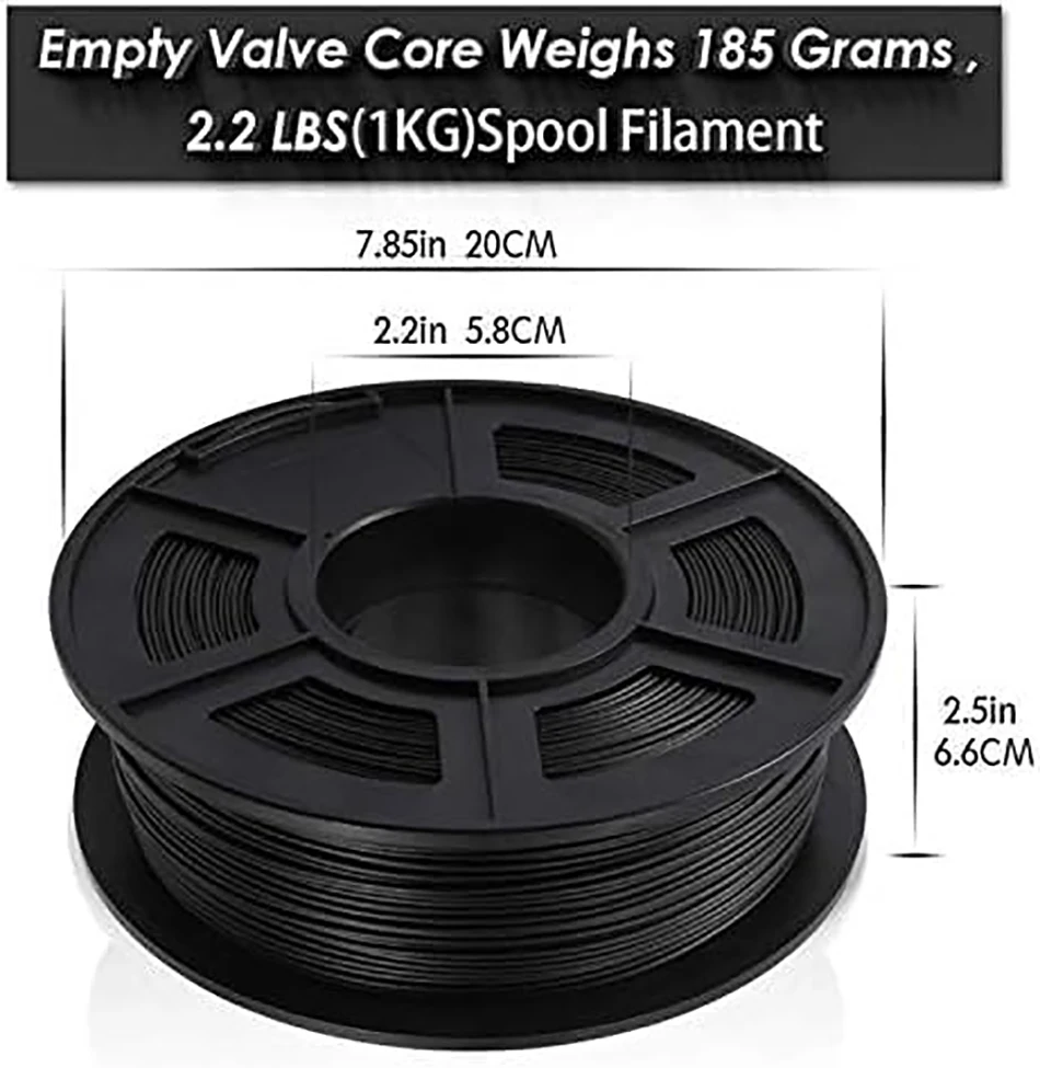 JAYO PLA-CF 3D Printer Filament 1.75mm PETG-CF/PLA Carbon Fiber Filament High Toughness Heat-Resistant 3D Printing Materials