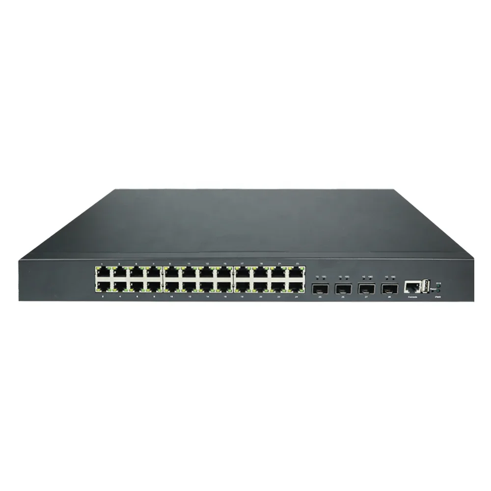 

19 inch rack three-layer managed 10G Base-X SFP/SFP+ 24 Gigabit Lan port core Fast Ethernet Network Fiber Switch