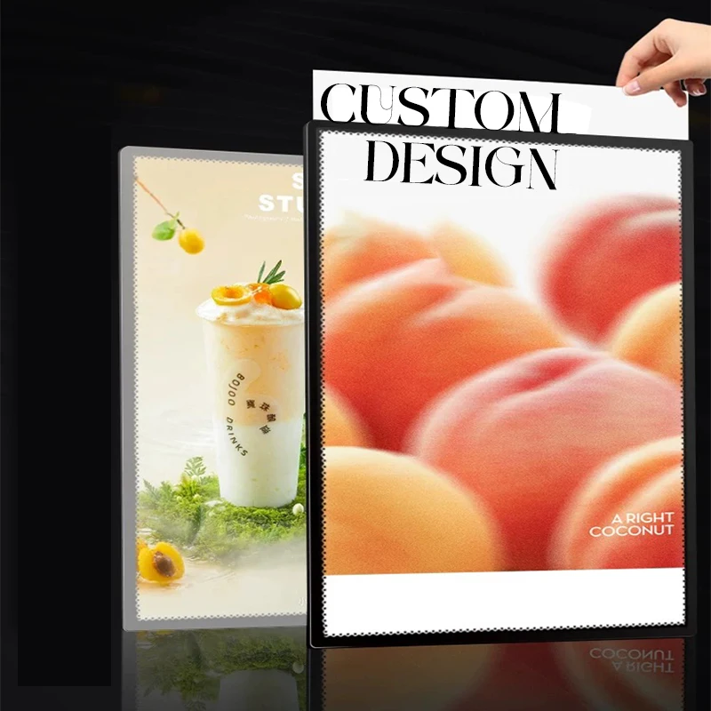 Customized PVC Backlit Film with Advertising Design, Personalize LED Light Box Tablet Poster for Shops, Lamphouse Film