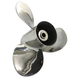 Boat Propeller 9 1/4x11 for Yamaha 9.9HP-15HP Stainless Steel 8 Tooth OEM NO: 63V-45943-00-EL 9.25x11
