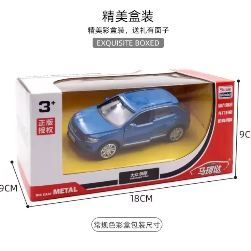 1:36 Volkswagen T-ROC Alloy Car Model Diecast & Toy Vehicles Metal Car Model Simulation Pull Back Collection Childrens Toy F344